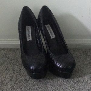 Black stiletto heels